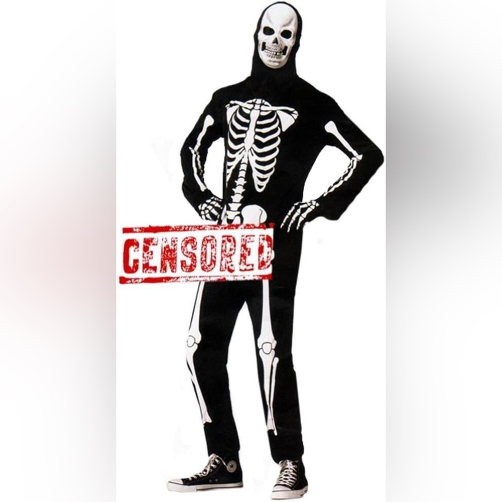 Spirit Black and White Skeleton Costume